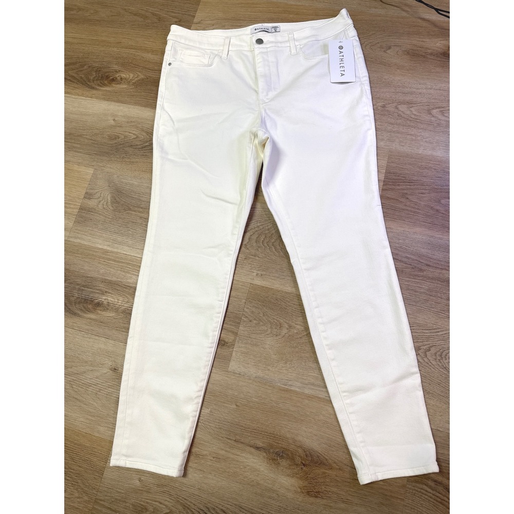 Athleta White Sculptek‎ Ultra Skinny Jeans Womens 16